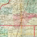 Vintage Map of Illinois 1852