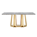 Marble Dining Table for 6 People