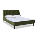 Aspen - Vertical Tufted Modern Headboard Platform Bed Set by HouseOfZazla