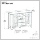 Bedford - Handcrafted Tall TV Media Stand by HouseOfZazla