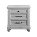 3 Drawer Nightstand With USB - Gray - Wood by Unique Piece Furniture