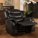 Classic Design Recliner, Upholstery Recliner, Glider Recliner - Black Berry by Unique Piece Furniture