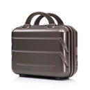 14"/20" 2-Piece ABS Spinner Wheel Luggage Set with Combination Lock and Cosmetic Case (Brown) by HouseOfZazla