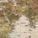 Personalized Push Pin World Map Canvas Print – Custom