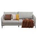 Modern 76 Inch Loveseat Sofa Couch for Apartment Dorm with Metal Legs-Gray by LJGDeals
