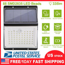 Solar Lights 88 LEDs Wall Lamps Outdoor 120¡ Motion Sensor Sound Control Lightings 270¡Illumination IP65 Waterproof w/ 2.5m Extend Wire for Garage Gar