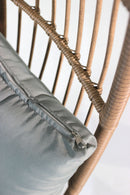 Outdoor Garden Wicker Egg Chair And Footstool Patio Chaise, With Cushions, Outdoor Indoor Basket Chair by HouseOfZazla