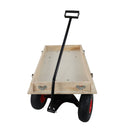 Children's and Garden Wooden Carriage with All-Terrain Inflatable Wheels