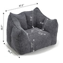 Comfortable Chenille Sofa Chairs With Highly Resilient Foam