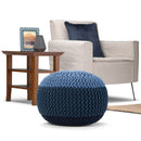 Nikki - Handcrafted Hand Knit Round Pouf by Unique Piece Furniture
