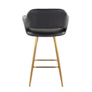 Margarite - Contemporary Fixed Height Counter Stool With Footrest (Set of 2) With Square by HouseOfZazla