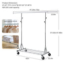 Heavy Duty Rolling Clothes Rack