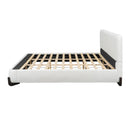 Elegant Boucle Upholstered Bed With Solid Wood Legs by HouseOfZazla
