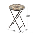 Silvester - End Table - Beige / Black