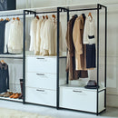 Fiona - Walk-In Closet System, Freestanding - White by HouseOfZazla