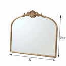 32''x24.4'' Baroque Vintage Arched Wall Mirror