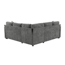 Modern L Shaped Sectional Sofa Bed With Hidden Storage Upholstery by HouseOfZazla