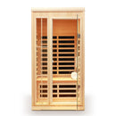 Deluxe Version Plus 1 Person Far Infrared Hemlock Sauna Room With LED Colour Lights - Natural by HouseOfZazla