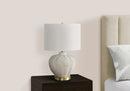 Transitional Lighting Table Lamp in Cream Resin by HouseOfZazla