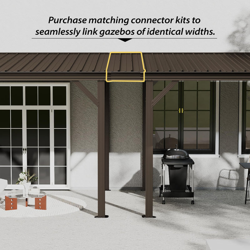 Gazebo Connector Kit for 8ft Width Wall Mounted Gazebos, photo 4 of 5