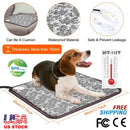 Pet Heating Pad Dog Cat Electric Heating Mat Waterproof Adjustable Warming Blanket with Chew Resistant Steel Cord Case by GBruno Store