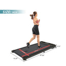 2 in 1 Under Desk Electric Treadmill 2.5HP, with Bluetooth APP and speaker, Remote Control, Display, Walking Jogging Running Machine Fitness Equipment for Home Gym Office