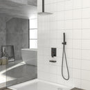 Shower System With Waterfall Tub Spout And 12" Ceiling Mount Square Shower Head - Oil-Rubbed Bronze by HouseOfZazla