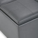 Avalon - Square Coffee Table, Storage Ottoman by HouseOfZazla