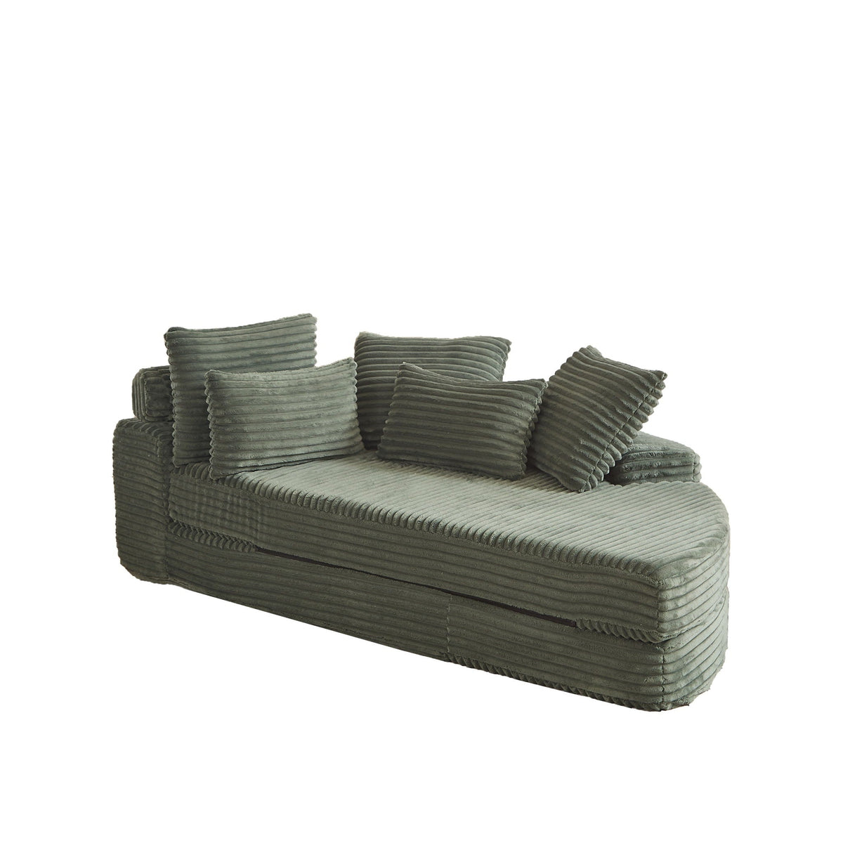 Semi Circular 2 In 1 Sofa Bed With Neck Pillow, photo 2 of 40