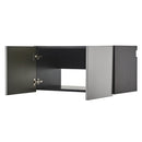 Astro Series - Wall Storage Cabinet With Soft Closing Drawers - Metallic Gray by HouseOfZazla
