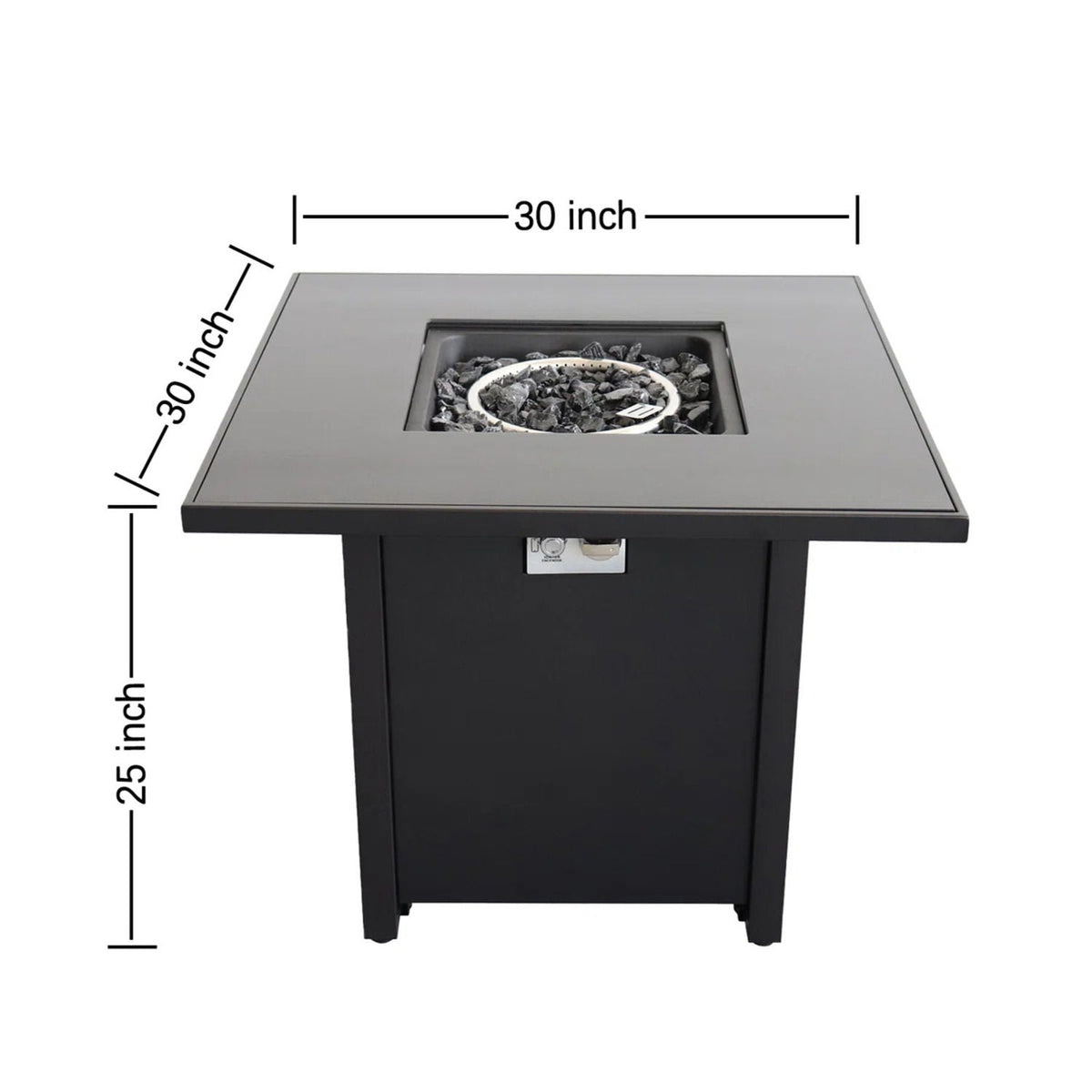 Powder Coated Fire Pit With Top - Black, photo 3 of 7