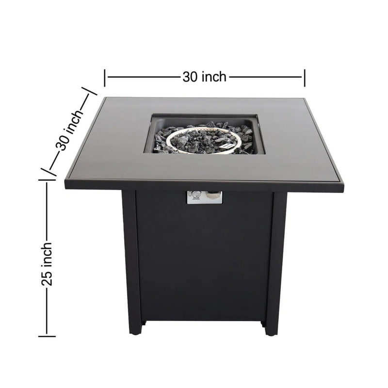 Powder Coated Fire Pit With Top - Black, photo 3 of 7