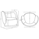 Siri - Lounge Chair - Wheat by HouseOfZazla