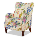 Paradise Upholstered Arm Chair, Off-White/Floral Printed On Cotton