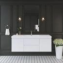 60" Floating Bathroom Vanity with Sink and Wall-Mounted Storage Cabinet by HouseOfZazla