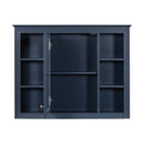 Wall Mounted Medicine Cabinet With Mirror, Storage Cabinet Featuring 6 Open Shelves And Adjustable Interior by HouseOfZazla