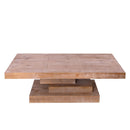 Modern Rustic Coffee Table, Rectangular Center Table For Living Room - Natural Wood Wash / Rustic by Unique Piece Furniture