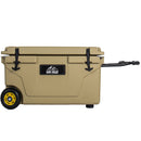 65 Quart Khaki Cooler, Ultra-Tough Hard Shell Ice Chest by HouseOfZazla