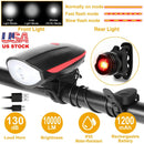 Bike Front & Rear Light with Horn – High-Brightness Safety by LJGDeals