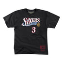 Allen Iverson Philadelphia 76ers Mitchell & Ness 1997 Name & Number T-Shirt by Dynasty Sports & Framing