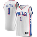 James Harden Philadelphia 76ers White Replica Jersey by Dynasty Sports & Framing