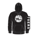 Philadelphia 76ers Black & White Put Me In Coach Hooded Sweatshirt