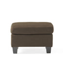 Upholstered Ottoman, Chocolate by HouseOfZazla
