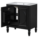 Double Sink Bathroom Vanity Set with Wall Mount Mirror Cabinet by HouseOfZazla