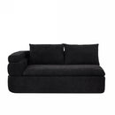 106" L-Shape Sectional Sofas (Black)