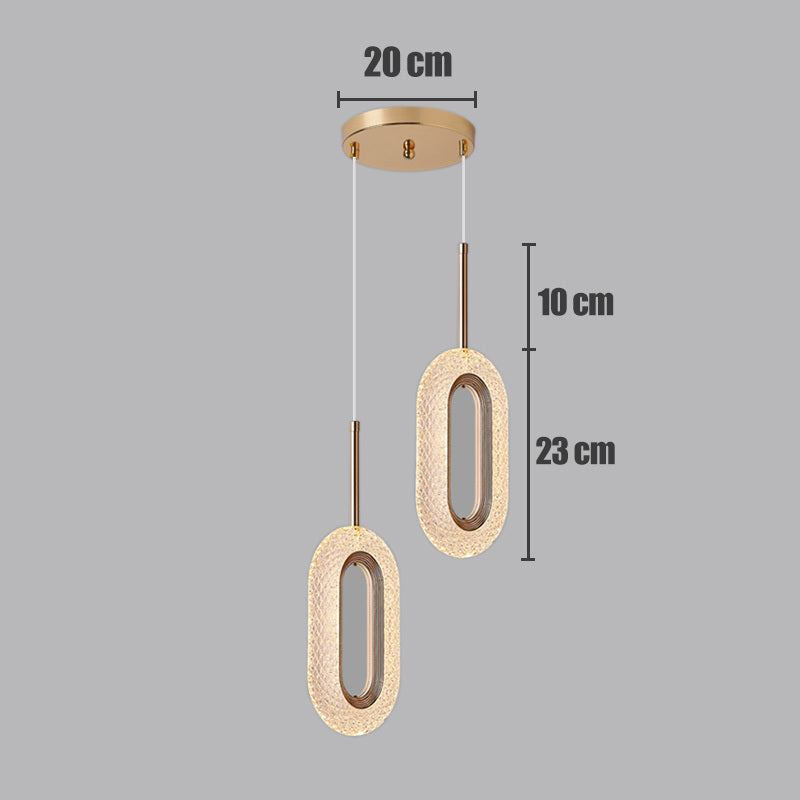 Light Luxury Postmodern Extremely Simple Head Small Chandelier, photo 7 of 9