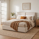 Double-Pillow Upholstered Bed Design