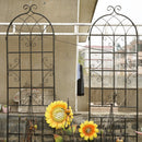 Metal Garden Trellis 4 Pack Rustproof Climbing Plant Supports by HouseOfZazla