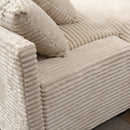74.8" Modern Luxury Twins Sofa Couch for Living Room Quality Corduroy Upholstery Sleeper Sofa Bed Daybed Beige