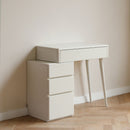Table Dresser Without Mirror, Compact Dresser Accessories Storage Drawer - White by Unique Piece Furniture
